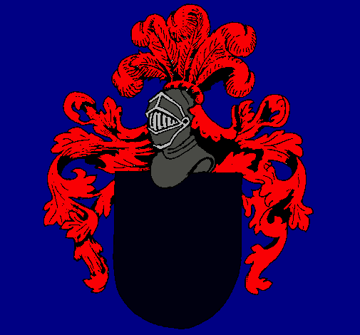 Escudo de armas y casco