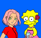 Dibujo Sakura y Lisa pintado por veronica12