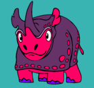 Dibujo Rinoceronte pintado por xxxxxxxxxxx