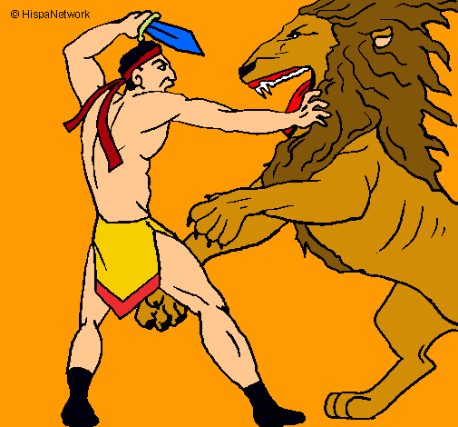 Gladiador contra león