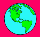 Dibujo Planeta Tierra pintado por hilia-andy
