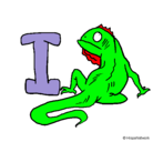 Dibujo Iguana pintado por iguana