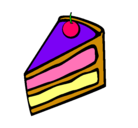 Dibujo Pastel de manzana pintado por torta