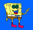 Dibujo Bob Esponja pintado por maguuuuuuuuuuuu