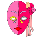 Dibujo Máscara italiana pintado por 1998