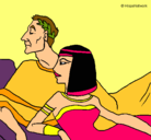 Dibujo César y Cleopatra pintado por erika123