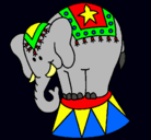 Dibujo Elefante actuando pintado por elefantepepy