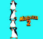 Dibujo Madagascar 2 Pingüinos pintado por noni