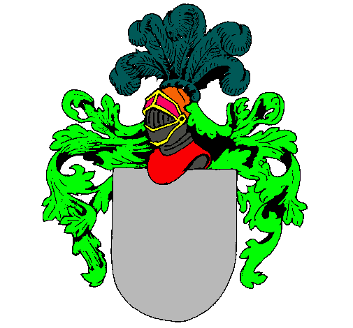 Escudo de armas y casco