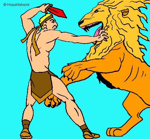 Gladiador contra león