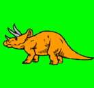 Dibujo Triceratops pintado por gabu
