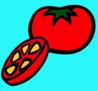 Dibujo Tomate pintado por yosielys