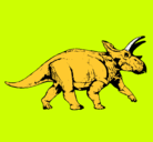 Dibujo Triceratops pintado por guille507