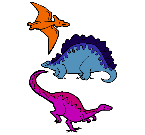 Tres clases de dinosaurios