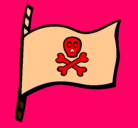 Dibujo Bandera pirata pintado por ALEJO