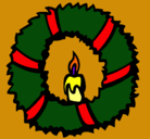 Dibujo Corona de navidad II pintado por Inesiiita