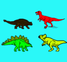Dibujo Dinosaurios de tierra pintado por canito