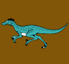 Dibujo Velociraptor pintado por marifortes