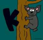 Dibujo Koala pintado por fdsfbhdb