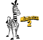 Dibujo Madagascar 2 Marty pintado por casillas