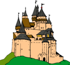 Dibujo Castillo medieval pintado por manelet