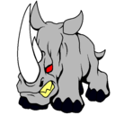 Dibujo Rinoceronte II pintado por marco