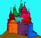 Dibujo Castillo medieval pintado por amalia