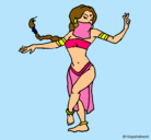 Dibujo Princesa mora bailando pintado por nataly1