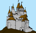 Dibujo Castillo medieval pintado por gvxt
