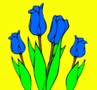 Dibujo Tulipanes pintado por SANAM