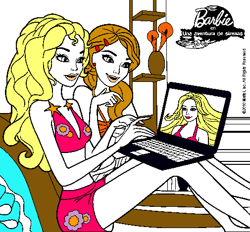 Barbie chateando