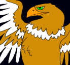 Dibujo Águila Imperial Romana pintado por chorizo 