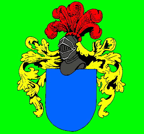 Escudo de armas y casco