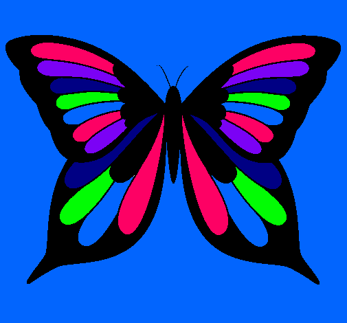 Dibujo Mariposa pintado por paticanta