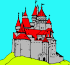 Dibujo Castillo medieval pintado por jutman