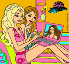 Dibujo Barbie chateando pintado por maaarrcee