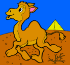 Dibujo Camello pintado por lour