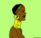 Dibujo Africana pintado por nataly1