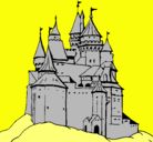 Dibujo Castillo medieval pintado por kate