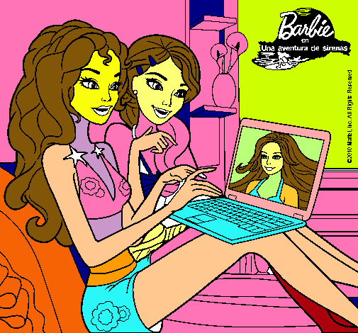 Barbie chateando