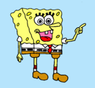 Dibujo Bob Esponja pintado por carlytatichi