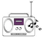 Dibujo Radio cassette 2 pintado por SOHAIB        