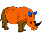 Dibujo Rinoceronte pintado por anthony35