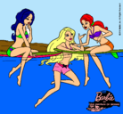 Dibujo Barbie y sus amigas pintado por makende