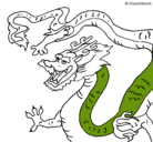 Dibujo Dragón chino pintado por evaperez