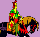 Dibujo Caballero a caballo pintado por ertyi