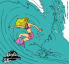 Dibujo Barbie practicando surf pintado por dafs5rswgsg 