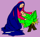 Dibujo Nacimiento del niño Jesús pintado por mariangel