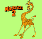 Dibujo Madagascar 2 Melman pintado por kenyerly