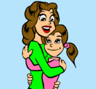 Dibujo Madre e hija abrazadas pintado por Yolotzin_eyes